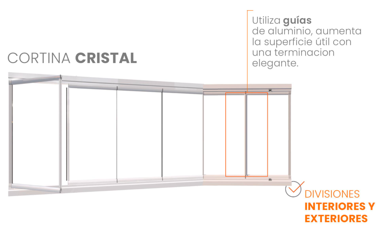 cortina cristal 2 Abertecno | Tecnología en Aberturas - La Pampa, Argentina Fabrica de Aberturas, Sistemas de Carpintería y Fachadas lntegrales. Sucursales en Santa Rosa y General Pico, La Pampa y Neuquén.