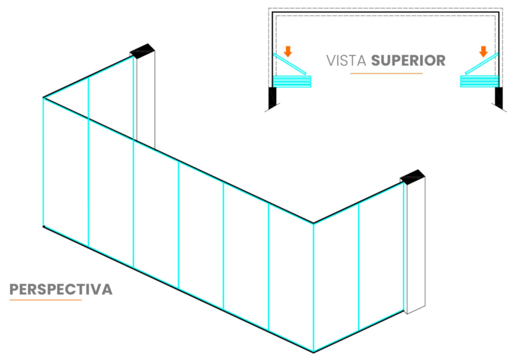 cortina cristal 3 Abertecno | Tecnología en Aberturas - La Pampa, Argentina Fabrica de Aberturas, Sistemas de Carpintería y Fachadas lntegrales. Sucursales en Santa Rosa y General Pico, La Pampa y Neuquén.