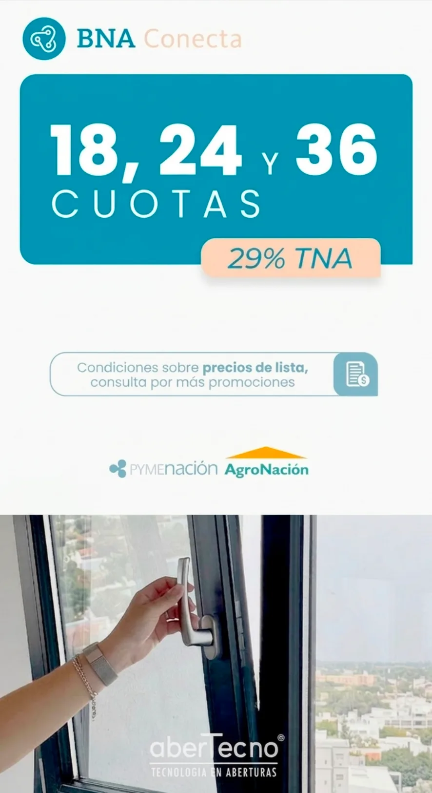 BNA Abertecno promocion mayo 2026 Abertecno | Tecnología en Aberturas - La Pampa, Argentina Fabrica de Aberturas, Sistemas de Carpintería y Fachadas lntegrales. Sucursales en Santa Rosa y General Pico, La Pampa y Neuquén.
